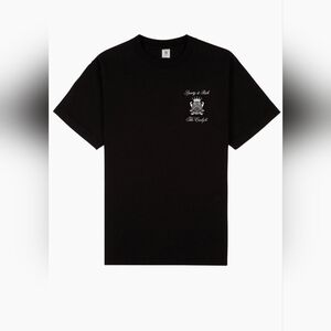 Sporty & Rich The Carlyle Crest T-Shirt - Black/ White XS